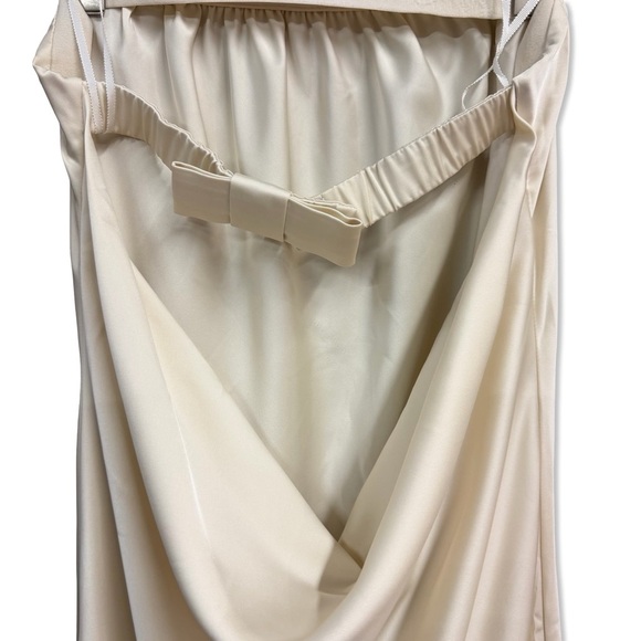 Helsa Lisette Column Maxi Dress Ivory Strapless Cream Gown Revolve NWT M - Picture 8 of 13